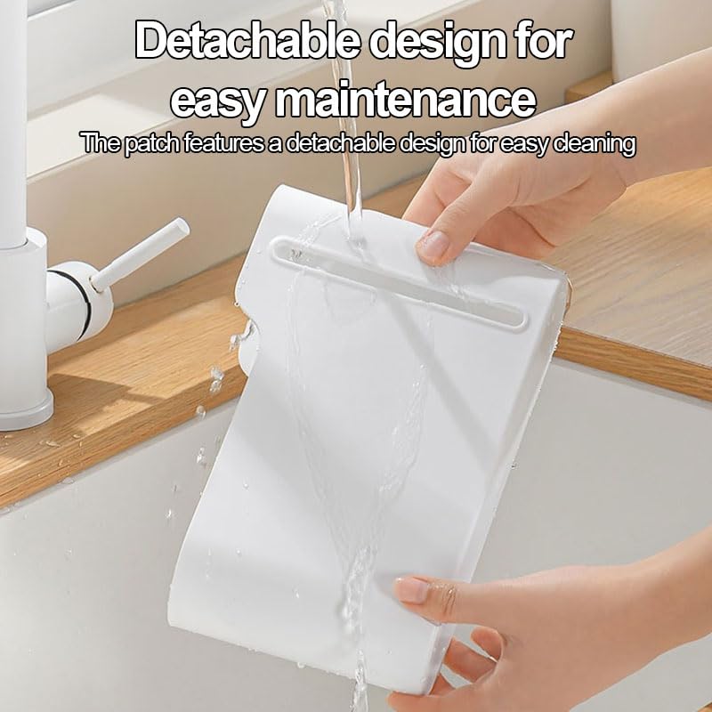 Trash Bag Holder, Stackable Garbage Bag Dispenser, Compact Dispenser with Built-In Slot for Multi-Roll Storage, Kitchen Bathroom and Utility Room Organizer, White