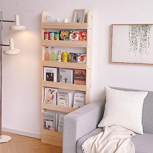 Solid Wood Bookshelf Bookcase Book Shelf Organizer for Books, Toy Storage Bookshelf Rack Wall for Kids and Adults (Width 31.5in (80CM)) - size: Width 31.5in (80CM)
