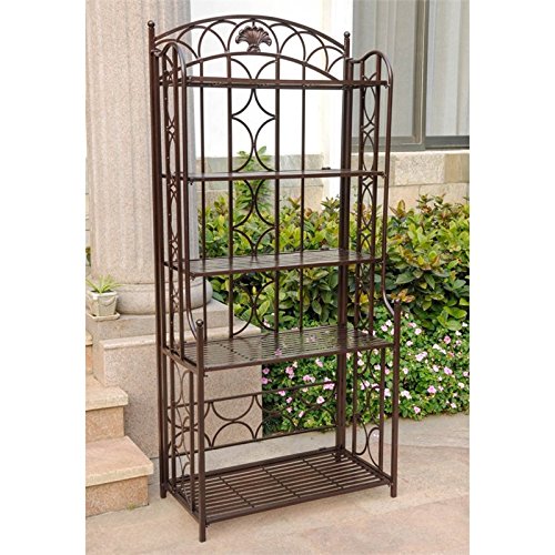 5-Tier Iron Indoor/Outdoor Bakers Rack