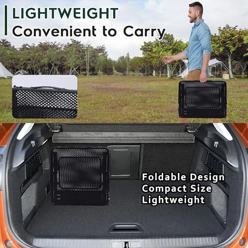Nice C Camping Metal Table, Compact Outdoor Folding Tailgate Grill Table | Lightweight Fold-Up, 4 Side Tables, Mesh Net, BBQ, Camping, Picnic