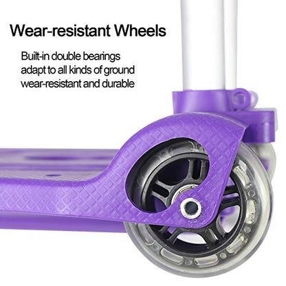 Sutekus Folding Hand Truck and Dolly 110-lbs Lightweight Portable Luggage Cart for School Travel Office Moving (Purple) - color: Purple