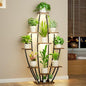 Plant Stand Indoor with Grow Lights - 10 Tiered Tall Plant Shelf Indoor | 59" Large Flower Holder, Corner Plant Rack, Metal Flower Stand with Lights, for Living Room Patio Garden Balcony Home
