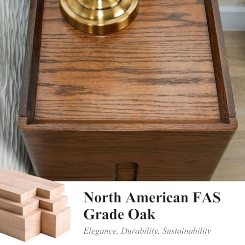 Narrow Nightstand, Mid Century Modern Nightstand, Solid Wood Bedside Table, Side Table witn Drawers (Walnut, 11.81inches) - color: Walnut, size: 11.81inches