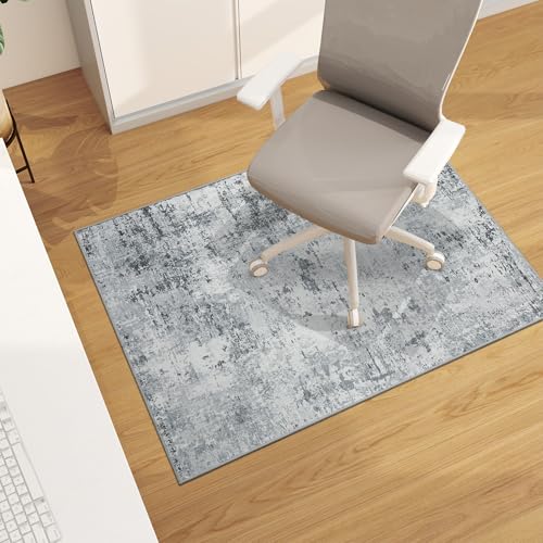 chakme Office Chair Mat for Hardwood Floor, 48"x36" Easy Glide Computer Desk Mat Protector for Rolling Chair Under Desk Rug Nonslip Backing, Machine Wash, (Boho) - color: Modern Abstract, size: 36"x48"