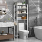 samstar 4 Tier Over The Toilet Storage Rack, Bathroom Organizer Shelves Cabinet Above Toilet, with Adjustable Height Freestanding Shelf Space Saver, White - color: 4 Tier White