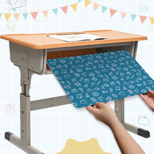 gisgfim 24 Pack Privacy Shields for Student Colorful Motivational Desk Dividers Durable Privacy Folders Testing Divider Shield Study Board Panel Partition for Classroom Teacher Back to School Supplies - style: Bright Pastel
