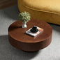 Round Coffee Table Wood, Modern Drum Low Short Faux Burl Low Short Coffee Tables for Living Room 31.49" W Mid Century Wooden Pedestal Fluted Circle Accent Small Center Apartment Easy Assembly Walnut - color: 31.49" Walnut