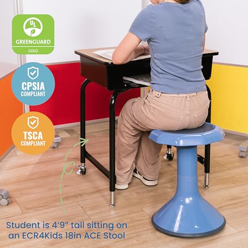 ECR4Kids Mobile Open Front Desk with Metal Storage Book Box, Classroom Furniture, Oak - color: Oak