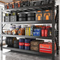 Garage Shelves Heavy Duty 67" W Metal Garage Shelving Unit High Load Capacity Industrial Storage Shelves for Garage Warehouse Basement - size: 64.5"H"67"W 21.6"D