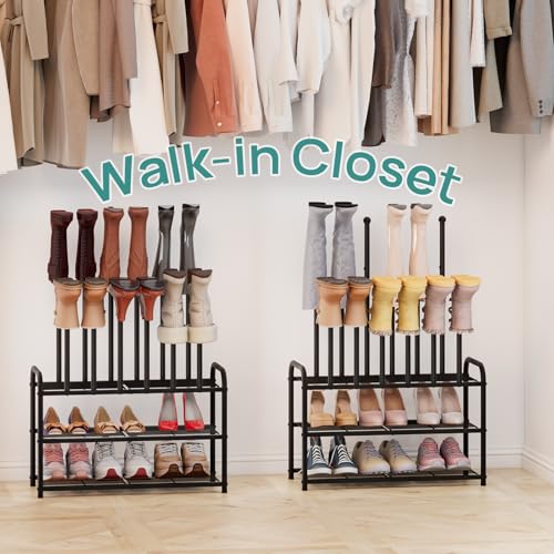 viewcare Tall Boot Rack, Boot Rack Organizer, Tall Boots with Shoe Rack for Closet, Shoe Shelf Storage Organizer for Entryway Space - size: Long