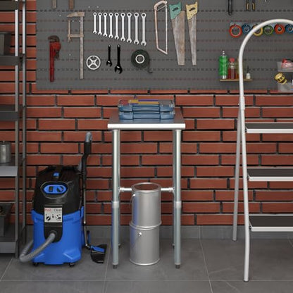 18 in. x 18 in. Open Base Stainless Steel Work Table | Residential & Commercial | Food Prep | Heavy Duty Utility Work Station | NSF - size: 18 in. Length x 18 in. Width
