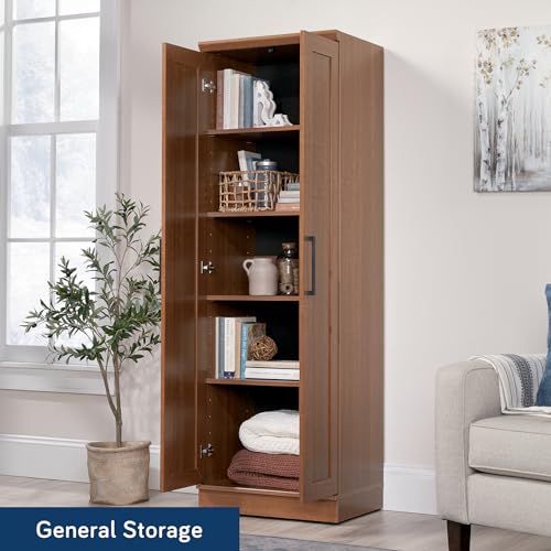 Sauder HomePlus Storage Cabinet/ Pantry cabinets, Sienna Oak finish - color: Sienna Oak