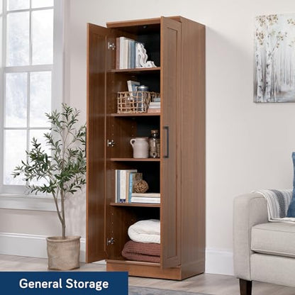 Sauder HomePlus Storage Cabinet/ Pantry cabinets, Sienna Oak finish - color: Sienna Oak