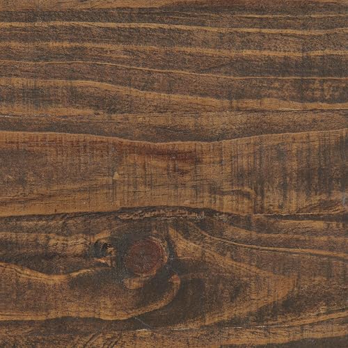 Alaterre Furniture Pomona Solid Wood 3-Tier End Table, Rustic Brown, 20” | Small Side Table or Nightstand with Storage Shelf and Metal Legs, Rustic Farmhouse Chair Side Table for Living Room & Bedroom - color: Rustic Brown