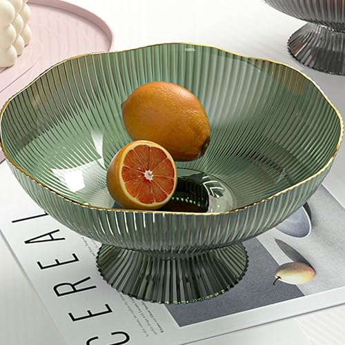 Cute Fruit Bowl - Decorative Plastic Bowls for Kitchen & Dining Table, Versatile Centerpiece Display for Fruits, Snacks, Home Decor