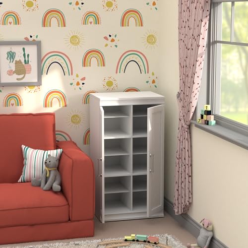 ClosetMaid Modular Storage Shelf Unit with 12 Adjustable Shelves & Dividers, White - color: White