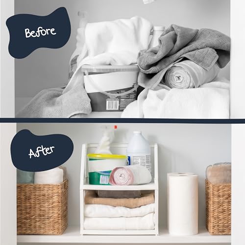 IRIS USA Modular Storage Organizer, 2 Pack, Made in USA, Foldable Stackable Storage Baskets with Stacking Pins, Tool-Free Collapsible Organization System for Closet, Bedroom, Laundry, Office, White - size: 21 Qt. - Collapsible Basket, style: 2 Pack