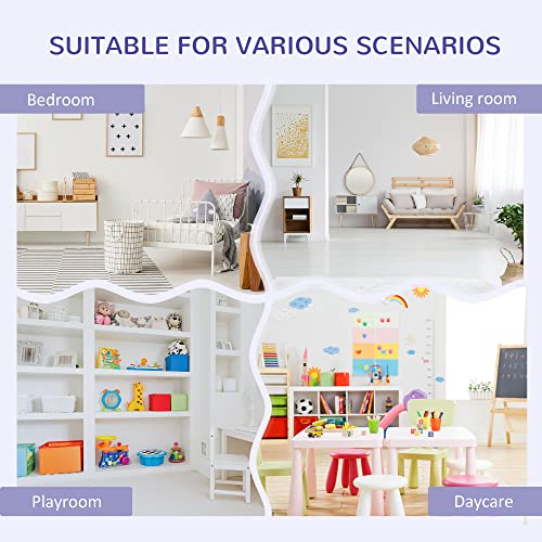 HOMCOM 6-Cubby Kids Bookcase with Reading Nook and Cushion, Multi-Purpose Storage Organizer for Bedroom, Living Room, Grey - color: Grey