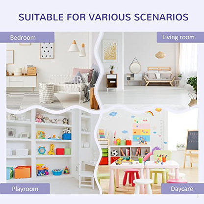 HOMCOM 6-Cubby Kids Bookcase with Reading Nook and Cushion, Multi-Purpose Storage Organizer for Bedroom, Living Room, Grey - color: Grey