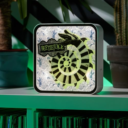 Numskull Official Beetlejuice Acrylic Logo Desk Lamp Wall Light for Bedroom, Office, Home, Study, Work - for Fans of Beetlejuice Merchandise - color: Blue