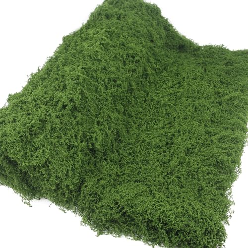 Fake Moss Mat 39" x 39" Faux Moss Blanket for Indoor Plants Dark Green Mossy Table Runner Artificial Moss Rug for Decorating Planters Crafts DIY Fairy Garden Floral Wedding 100 x 100cm - color: Green, 39 x 39 Inch/100x100cm