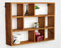 Shadow Box Display Shelf, Wall Mounted Wooden Hanging Display Shelf Floating Shelf Perfect for Little Figurines, Multi-Slot Wall Collection Freestanding Farmhouse Decor Display Case (Style I, Brown) - size: 9 Slot