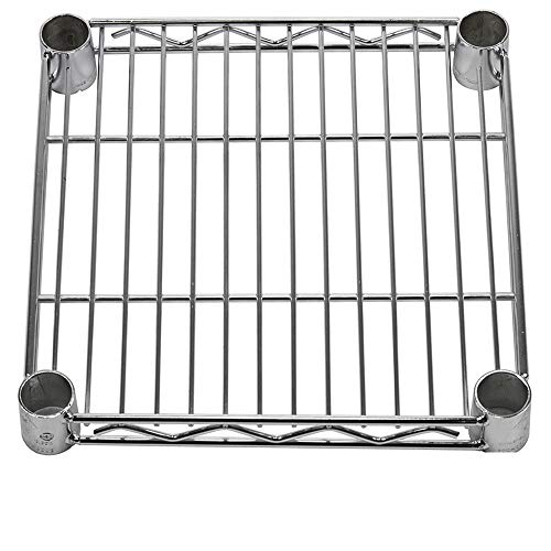Shelving Inc. 12" d x 12" w Chrome Wire Shelving with 2 Tier Shelves, Weight Capacity 800lbs Per Shelf - size: 12" d x 12" w x 14" h