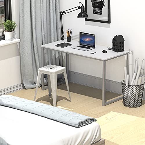 SHW Mission 40-Inch Home Office Computer Desk, White - color: White, size: 40-Inch
