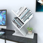 Godferyxin Small Bookshelf, 3-Tier Wood Tree Bookshelf with Office,White | Mini Bookcase for Bedroom,Office,Nightstand,Desktop – Small Bookcase Gift - color: White-3t, size: 3-Tier