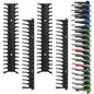 Video Game Storage Wall Mount, 4 Pack Heavy-Duty Metal Game Case Holder - Holds Up to 76 Disc Boxes, Wall Mounted Media Storage Shelves Compatible for PS, Xbx, DVD, Switch Game Organize Display