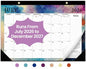 Desk Calendar 2026-2027, 18-Month Calendar Runs from July 2026 to December 2027, Large 17" x 12" Monthly Desktop & Wall Calendar for Home & Office - Gilded Elegance - color: h-Gilded Elegance, size: Jul 2026 – Dec 2027
