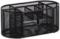 Amazon Basics Mesh Desk Organizer with Pen Holder, Pullout Drawer and Office Caddy Storage, 9.25" x 4.53" x 3.94", Black - style: Desk Organizer