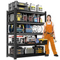 24" W Garage Shelving,5-Tier Heavy Duty Shelving Unit,3000LBS Adjustable Metal Storage Shelves,Storage Rack Units for Industrie,Shed,Warehouse,Basement,Black,23.6" W x 15.7" D x 63" H - size: 15.7"Dx23.6"Wx63"H
