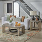 Liberty Furniture Affinity Opt 3 Piece Set - Oval Cocktail Table, 2 End Tables - Dusty Taupe Faux Concrete Tops - size: 3 Piece- Oval Cocktail Table, 2 End Tables
