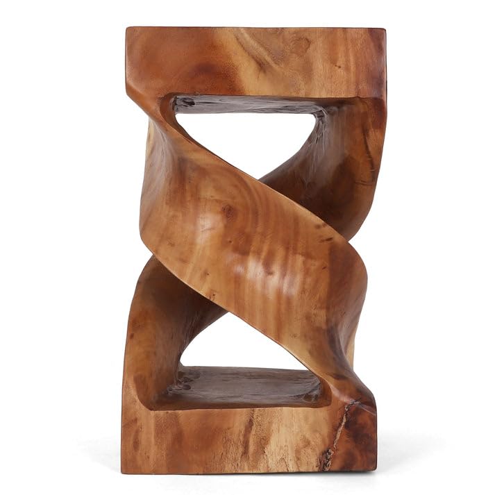 Rutledge & King Kinsale Wood End Table - Unique Wooden Side Table - Mid Century Side Table - Saur Wood - Small Accent Table - Mid Century Modern Decor - color: Natural, style: Kinsale