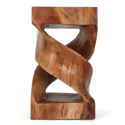Rutledge & King Kinsale Wood End Table - Unique Wooden Side Table - Mid Century Side Table - Saur Wood - Small Accent Table - Mid Century Modern Decor - color: Natural, style: Kinsale