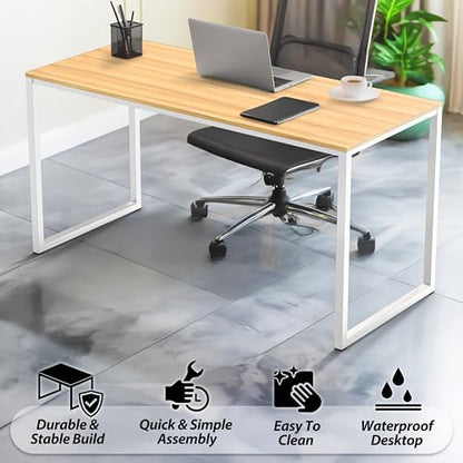 SHW Mission 32-Inch Home Office Computer Desk, Oak - color: Oak, size: 32-Inch