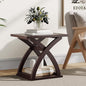 ChooChoo End Side Table, Modern End Table with Storage Shelf | Simple shape, Living Room, Espresso - color: Espresso, size: 15.7"D x 21.7"W x 19.6"H