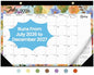 Desk Calendar 2026-2027, 18-Month Calendar Runs from July 2026 to December 2027, Large 17" x 12" Monthly Desktop & Wall Calendar for Home & Office - Botanic Whimsy - color: b-Botanic Whimsy, size: Jul 2026 – Dec 2027
