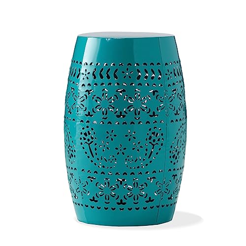 Christopher Knight Home Ruby Outdoor 12" Iron Side Table, Teal - color: Teal