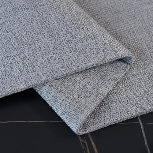 4 Piece 12 x 18 inch Soft Faux Linen Place Mats Heat Resistant Dining Table Place Mats Cloth Kitchen Table Mats 12x18 Grey - color: Gray, size: Rectangular Placemats 12" x 18"