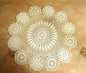 Damanni Cotton Handmade Crochet Lace Tablecloth Doilies Doily,Round,Beige,39 Inch - color: Beige, size: 39" (Round)