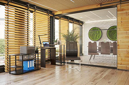 Furinno Abbott Corner Computer Desk with Bookshelf, French Oak Grey/Black - color: French Oak Grey/Black