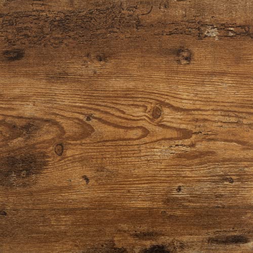 Lavish Home End Tables - Square Nesting Tables Set of 2, Brown Woodgrain | 15.75”/14.5” Side Tables with Removable Wood Tops & Metal Basket Bases for Blanket Storage, Living Room, Bedroom, Home Office - color: Brown Square 2