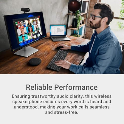 Dell Pro Plus Wireless Speakerphone - SL525 - USB-C, Zoom/Microsoft Teams Certified, Wired/Wireless, Bluetooth 5.3, Omni-Directional, AI-Based Noise Cancellation - style: SL525