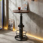 Topower Industrial Bar Table 38.58-48.43" Adjustable Pub Table Kitchen Dining Coffee Bistro Table Silver - color: Silver