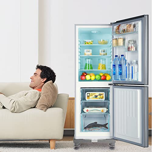 Nefish Mini Fridge Stand Adjustable Refrigerator Stand with 4 Strong Feet Universal Stand Base Washing Machine Stand Washer and Dryer Pedestals Multi-Functional Base for Appliance (Grey) - style: Grey-4 Feet