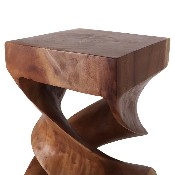 Rutledge & King Kinsale Wood End Table - Unique Wooden Side Table - Mid Century Side Table - Saur Wood - Small Accent Table - Mid Century Modern Decor - color: Natural, style: Kinsale