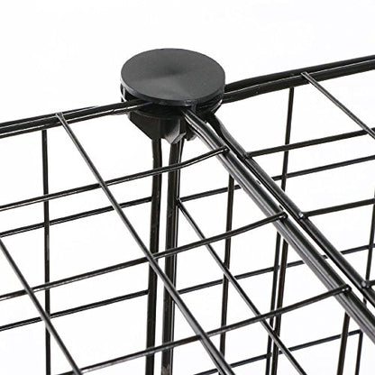 Only Garment Racks Metal Wire Storage Cubes, Modular Shelving Grids, Mini Grid Clothes Organizer, 3-Foot by 4-Foot, Ideal for Kitchens, Retail Shops, Play Rooms, Florists