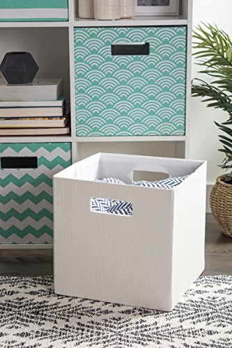 DII Collapsible Polyester Storage Cube, Solid, Lightweight and Durable, Small Square, 11x11x11, Off-White - color: Off White, size: Small Square, 11x11x11"